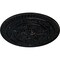 Ekena Millwork Naple Ceiling Medallion (Fits Canopies up to 3 3/8"), Hand-Painted Jet Black, 37 1/2"OD x 3 3/8"P CM37NABLF - alternate 3